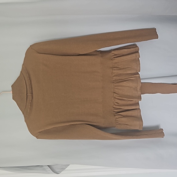 ■Sold Suzy SHIER CARMEL COLORED CARDIGAN SIZE LARGE - Picture 4 of 5